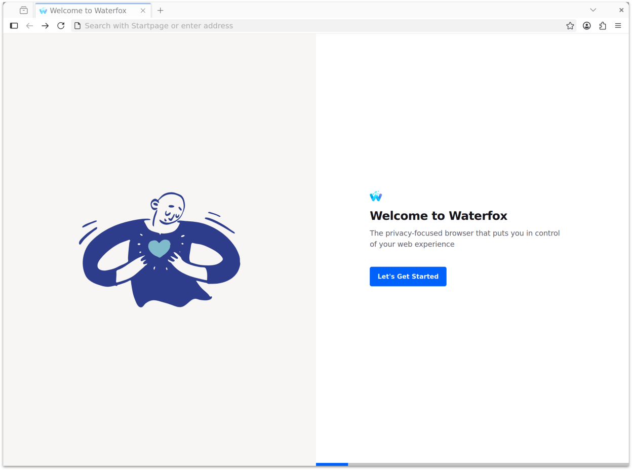 Waterfox screenshot 1