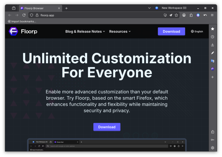 Floorp screenshot 4