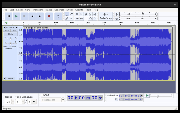 Audacity screenshot 1