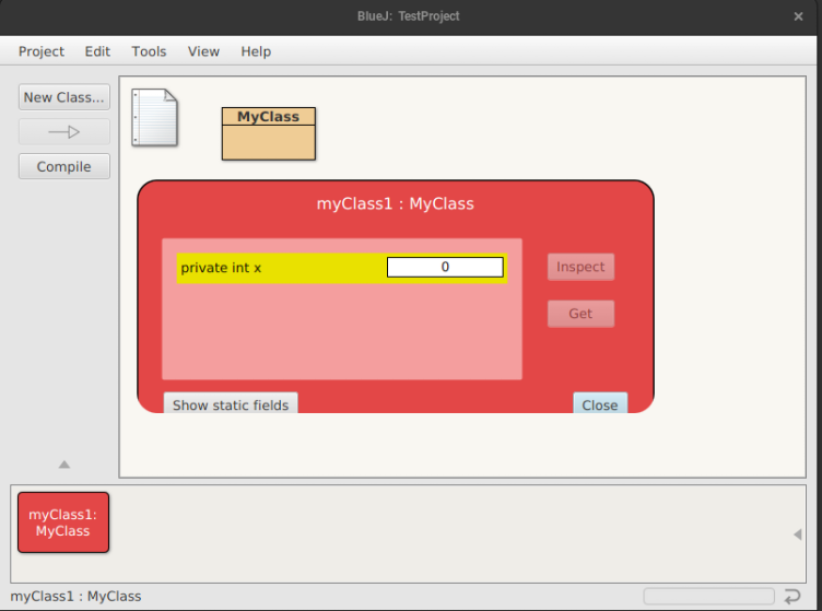 BlueJ screenshot 3