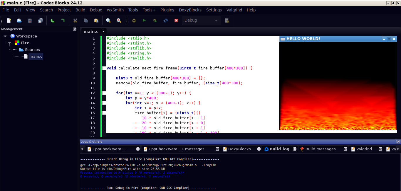 Screenshot 2 of Code::Blocks