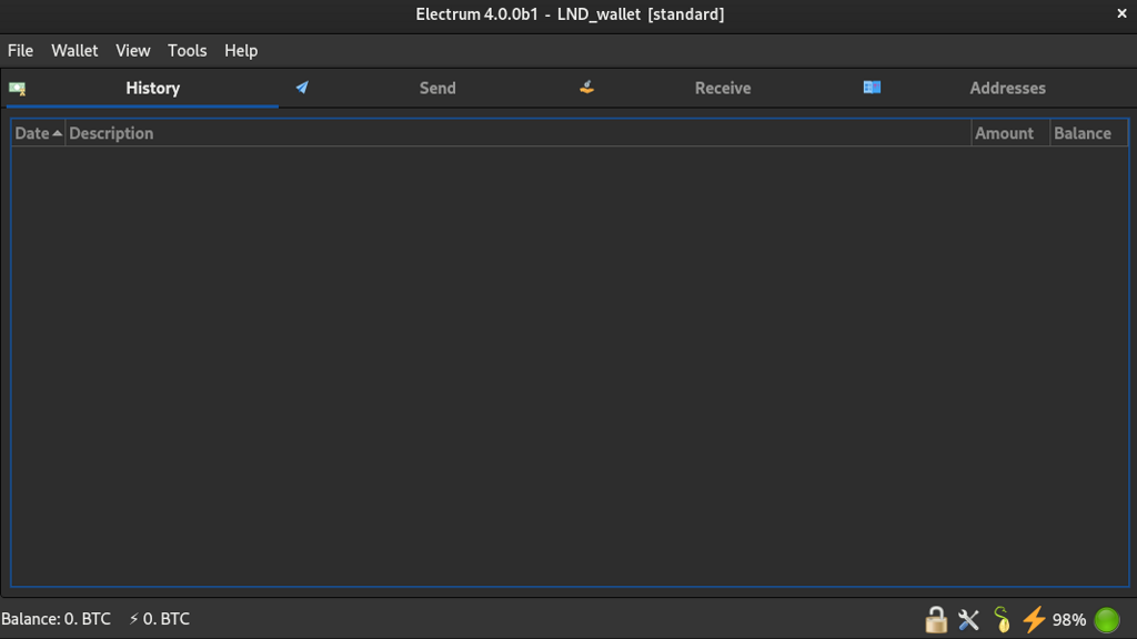 Screenshot 1 of Electrum