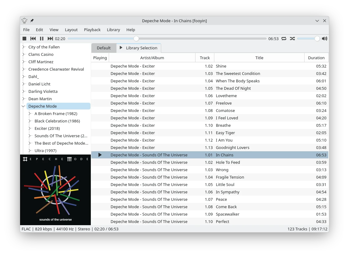 Screenshot 1 of fooyin