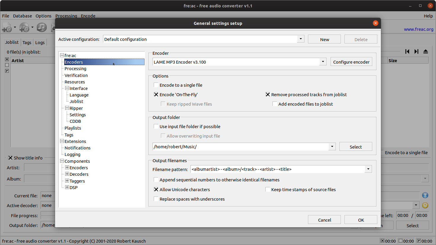 Screenshot 3 of fre:ac