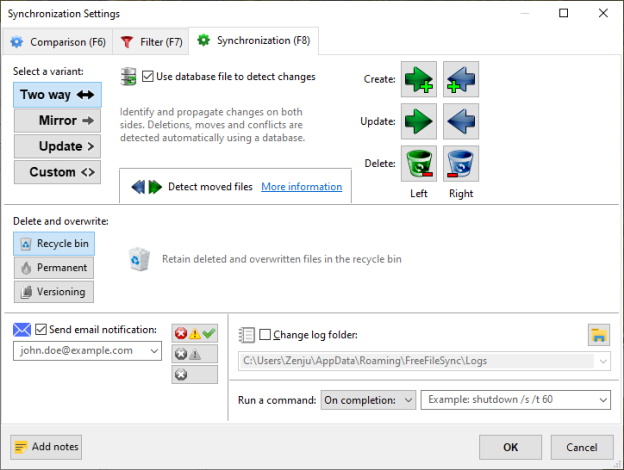 FreeFileSync screenshot 3