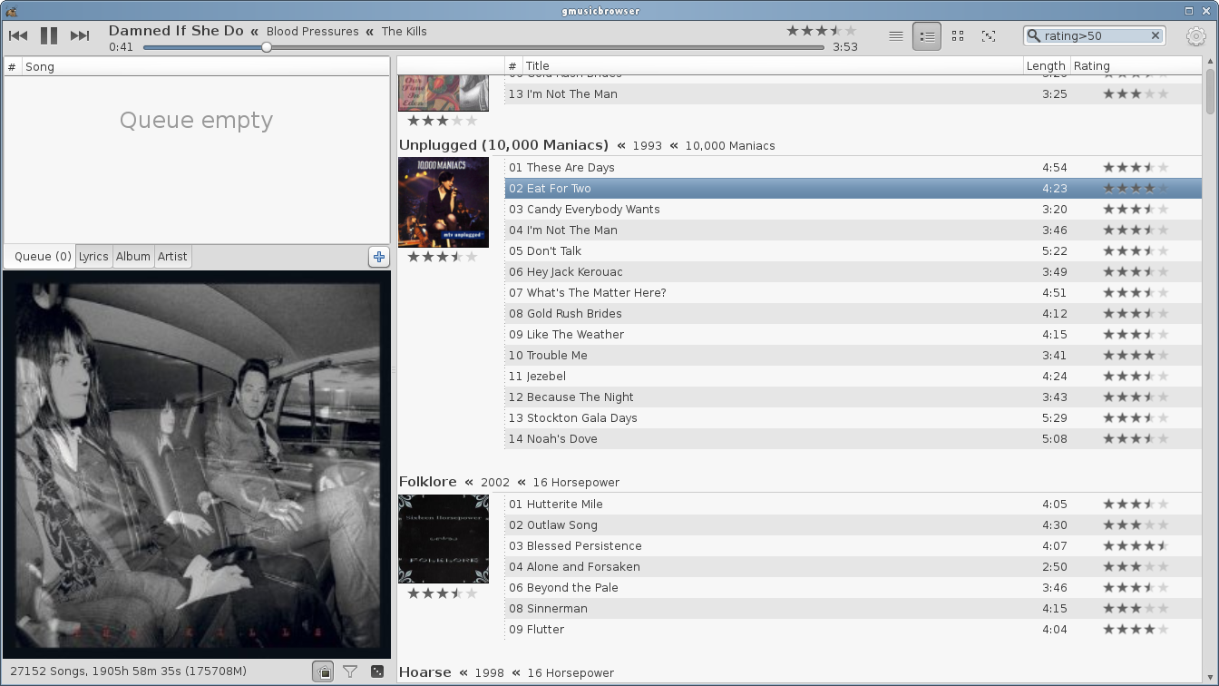 Screenshot 2 of gmusicbrowser