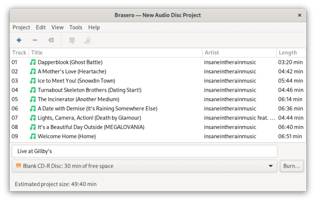 Instalar Brasero no Linux | Flathub