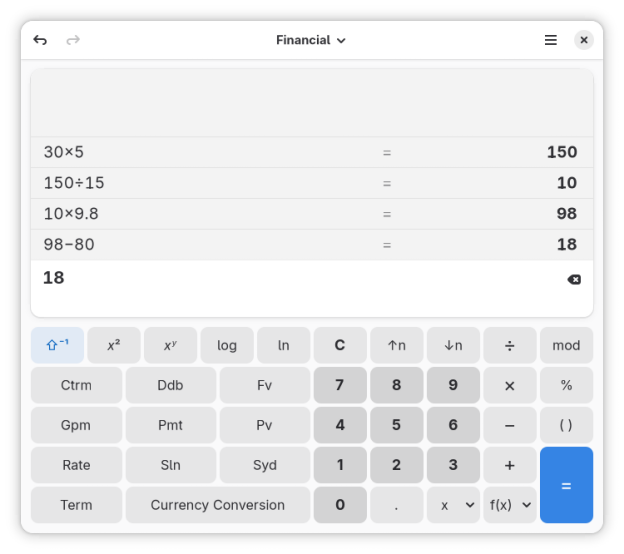 Calculator screenshot 3