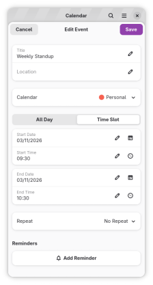 Calendar screenshot 3