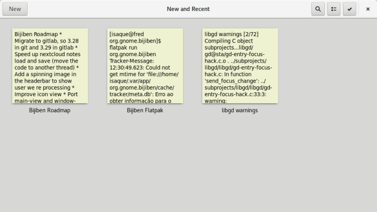 Notes screenshot 1