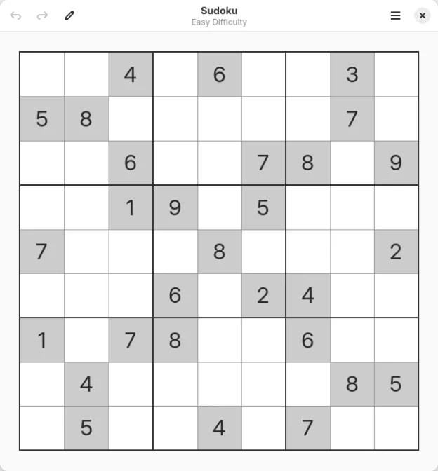PUKUPUKUに付き他の方はご遠慮下さい Install GNOME Sudoku on Linux | Flathub