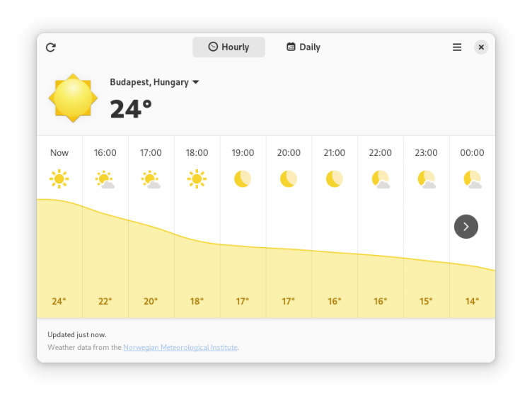 Weather screenshot 1