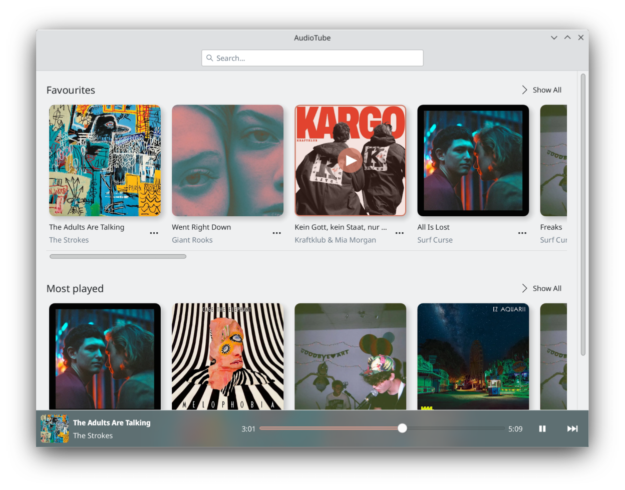 AudioTube screenshot