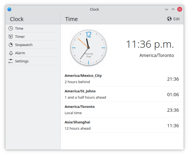 Clock screenshot 2