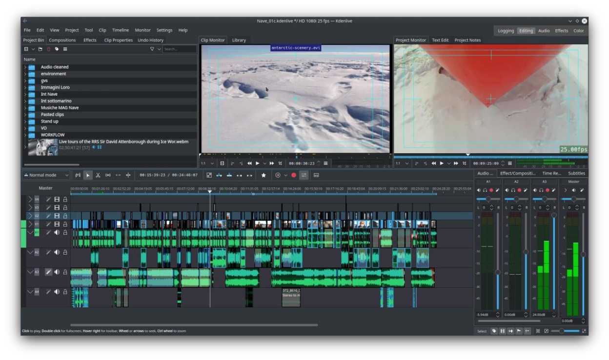 kdenlive screenshot 1