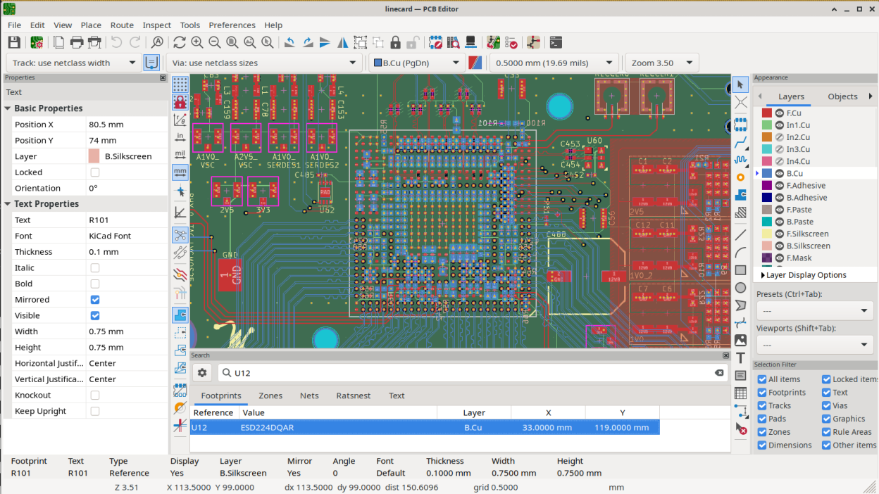 KiCad screenshot 2