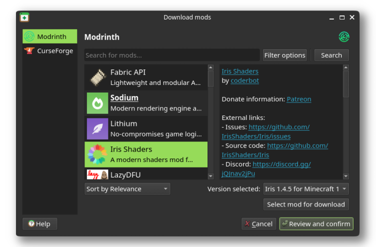 Prism Launcher screenshot 4