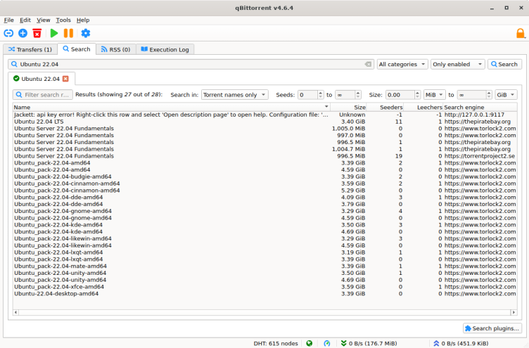 qBittorrent screenshot 4