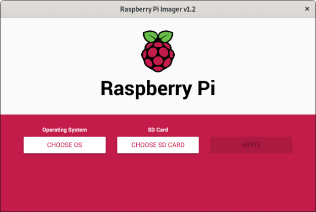 Raspberry Pi Imager screenshot 1