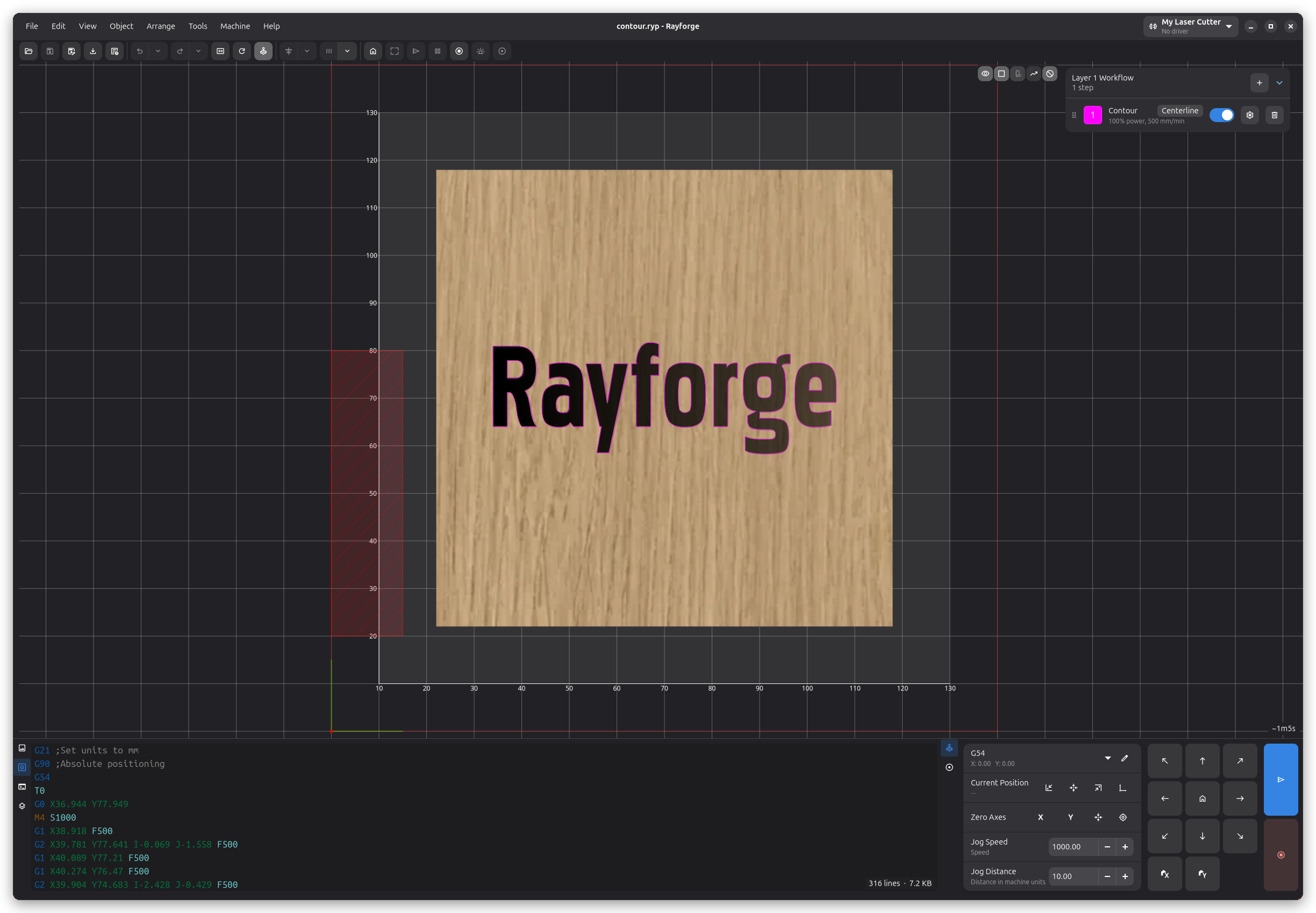 Screenshot 1 of Rayforge