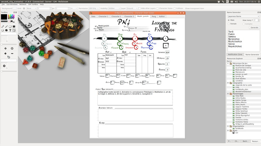 Screenshot 2 of Rolisteam RPG Client