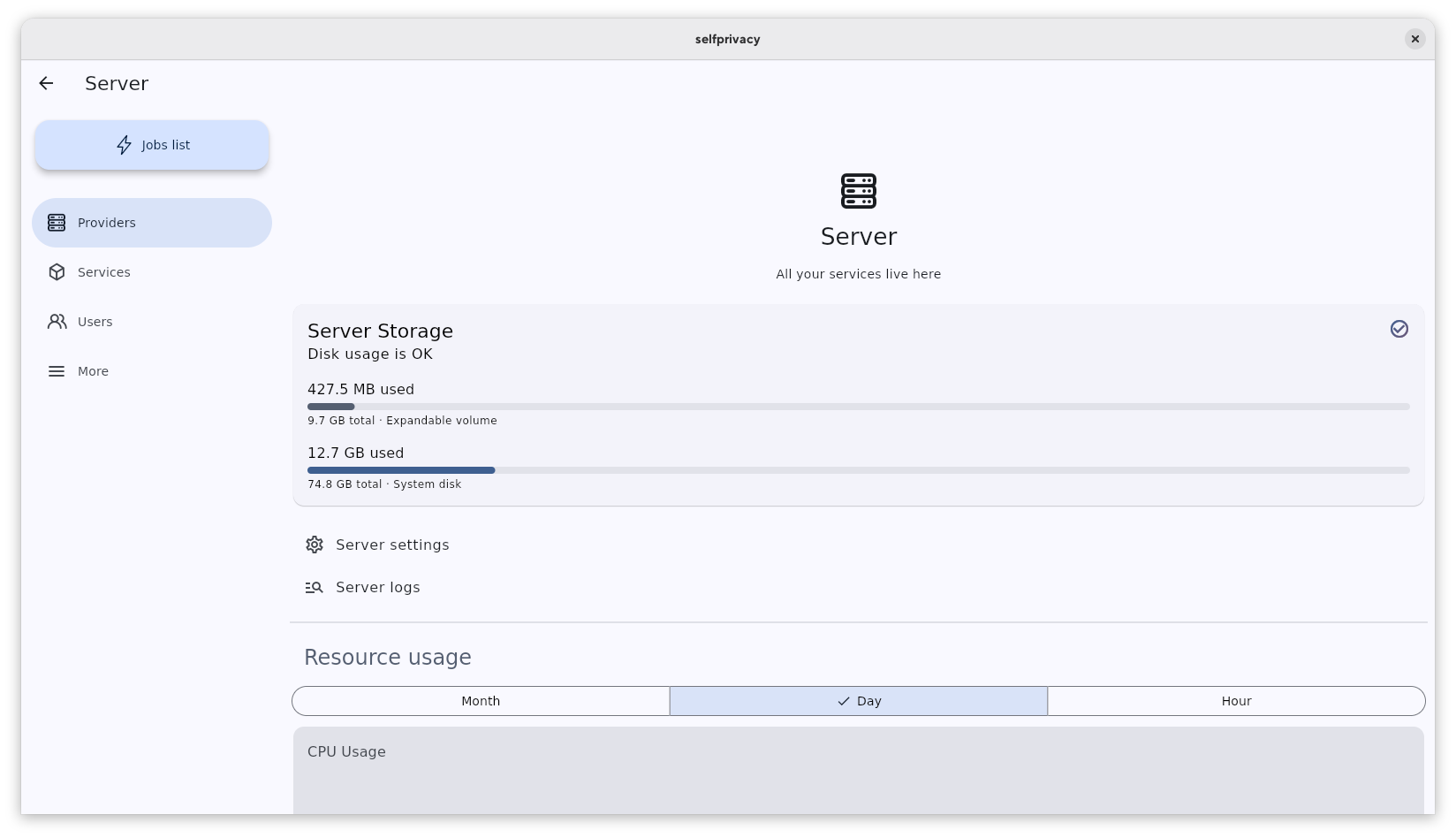 Screenshot 2 of SelfPrivacy
