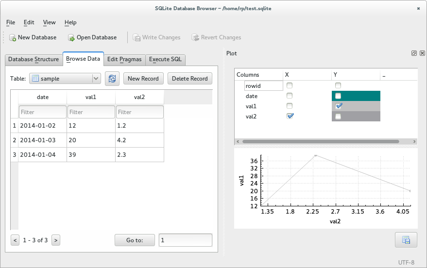 Screenshot 2 of DB Browser for SQLite