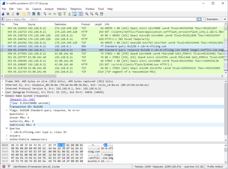 Wireshark screenshot 1