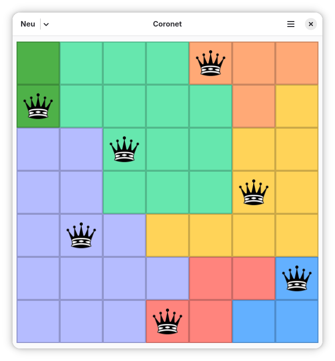 Solving a Coronet puzzle