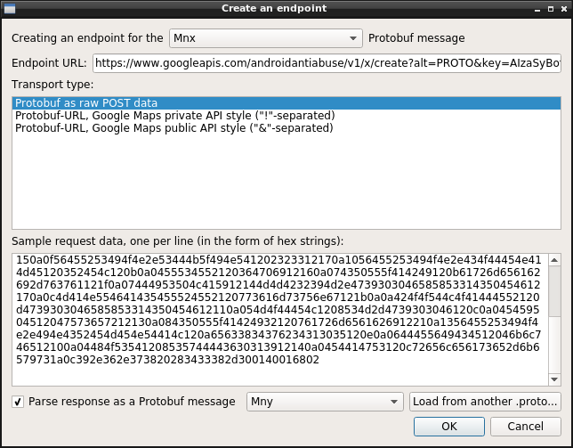 pbtk: Network endpoint selection screen