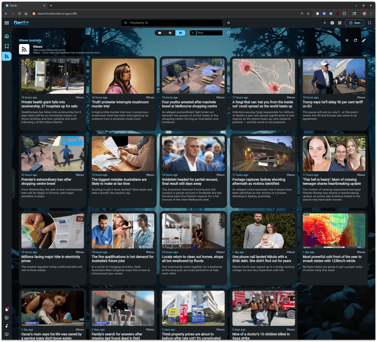 RSS Reader Tab