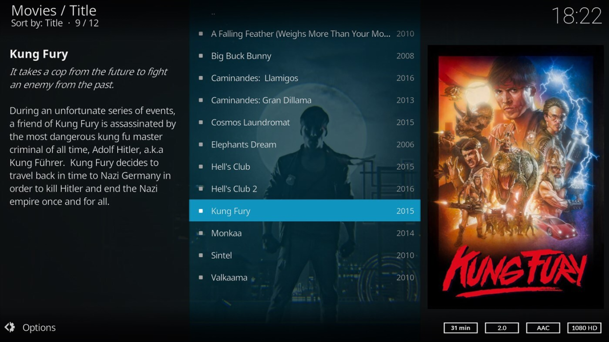 Kodi screenshot 2