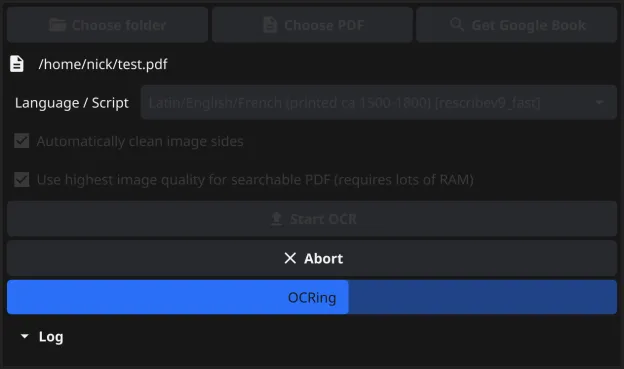 Rescribe OCR screenshot