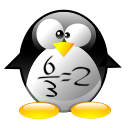 Tux, of Math Command Logo