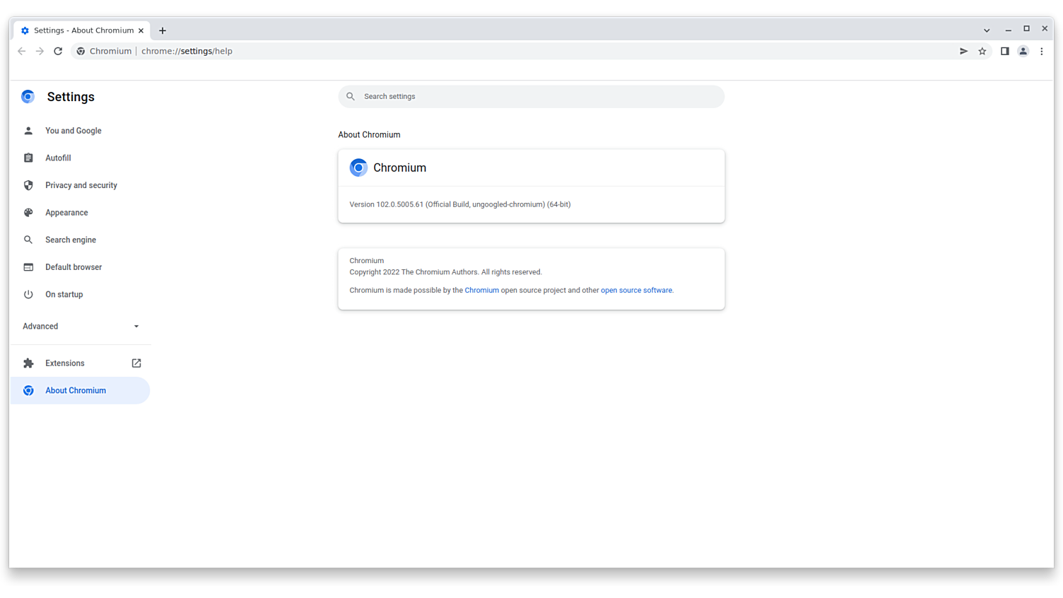 Ungoogled Chromium 116.0.5845.188-1 for mac instal