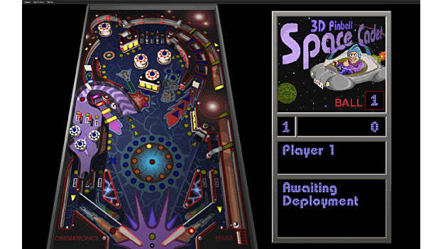 Playing oldschool game from Windows, 1995 3D Pinball Space Cadet. I st