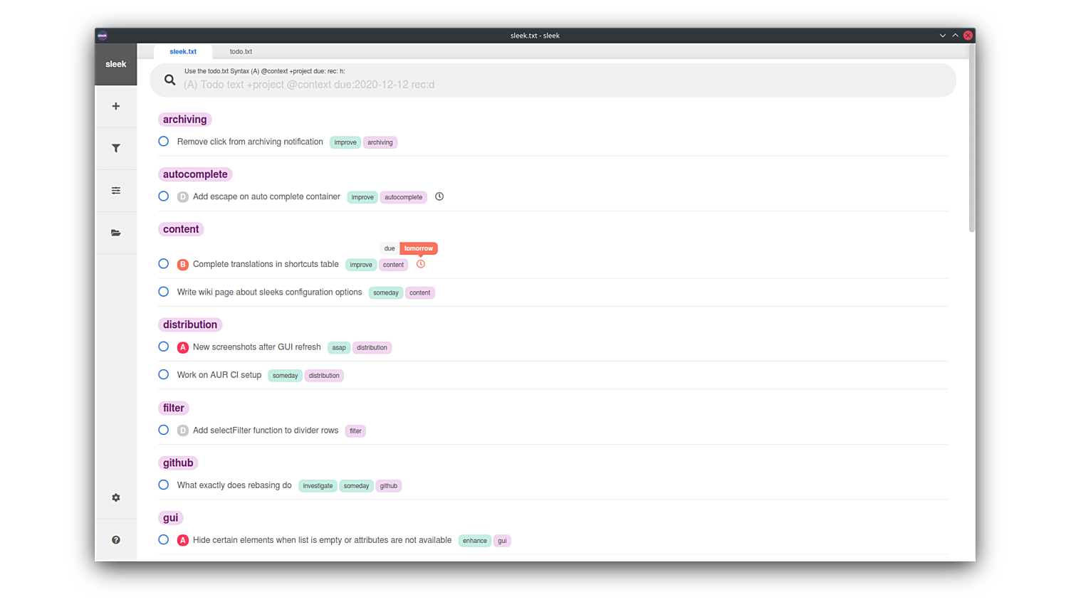 Sleek flathub