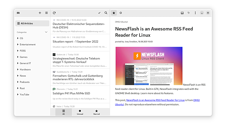 Newsflash Flathub