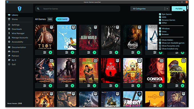 Games support is coming soon to Heroic Games Launcher