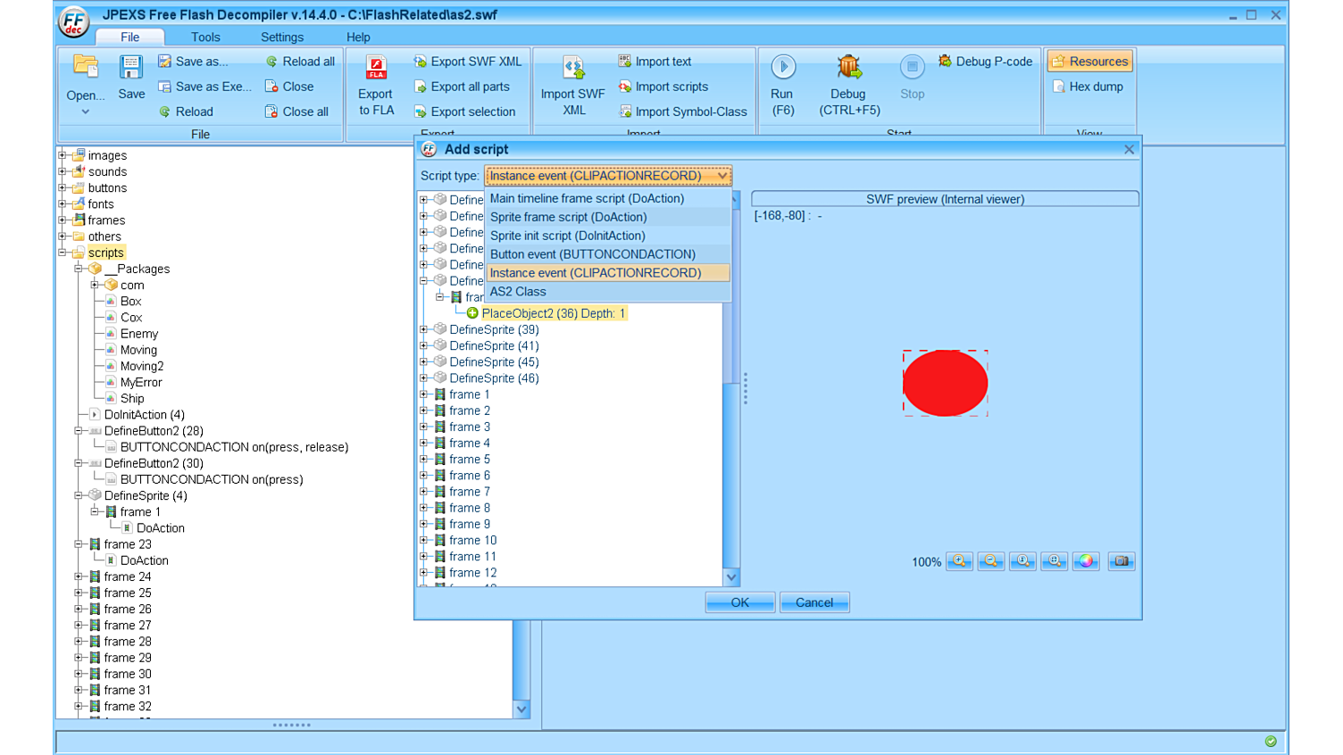 jpexs free flash decompiler