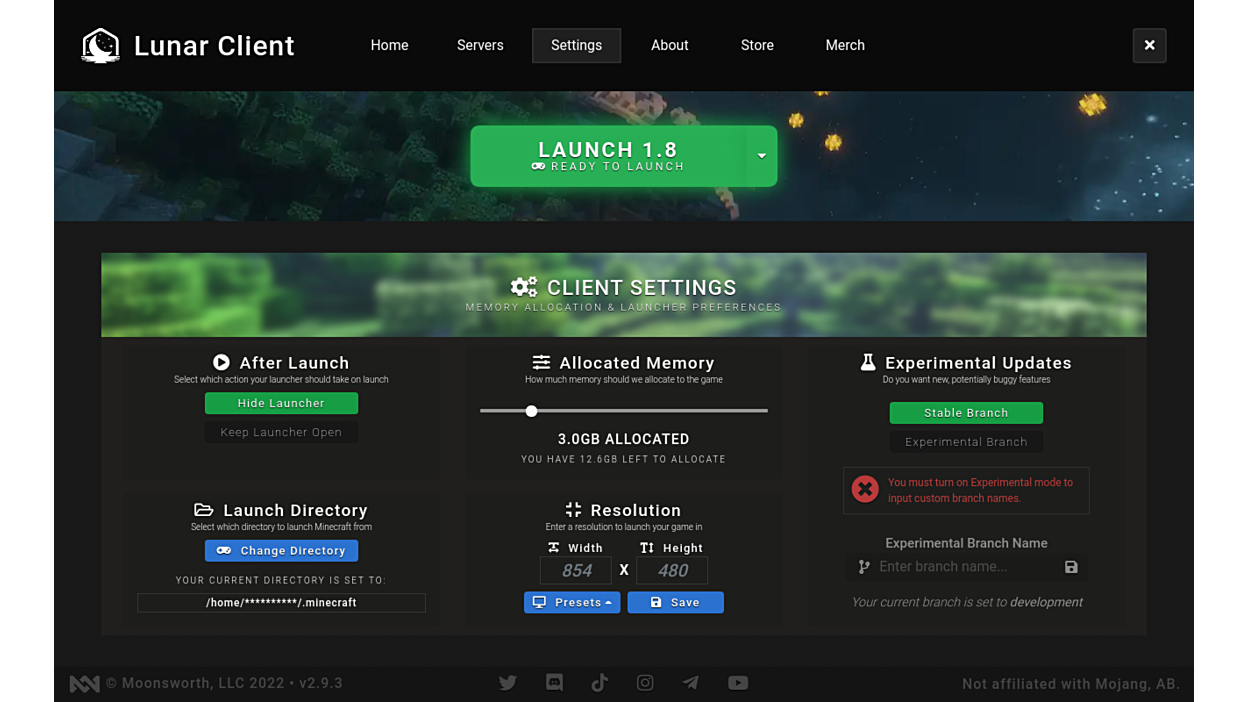 Lunar Client Flathub