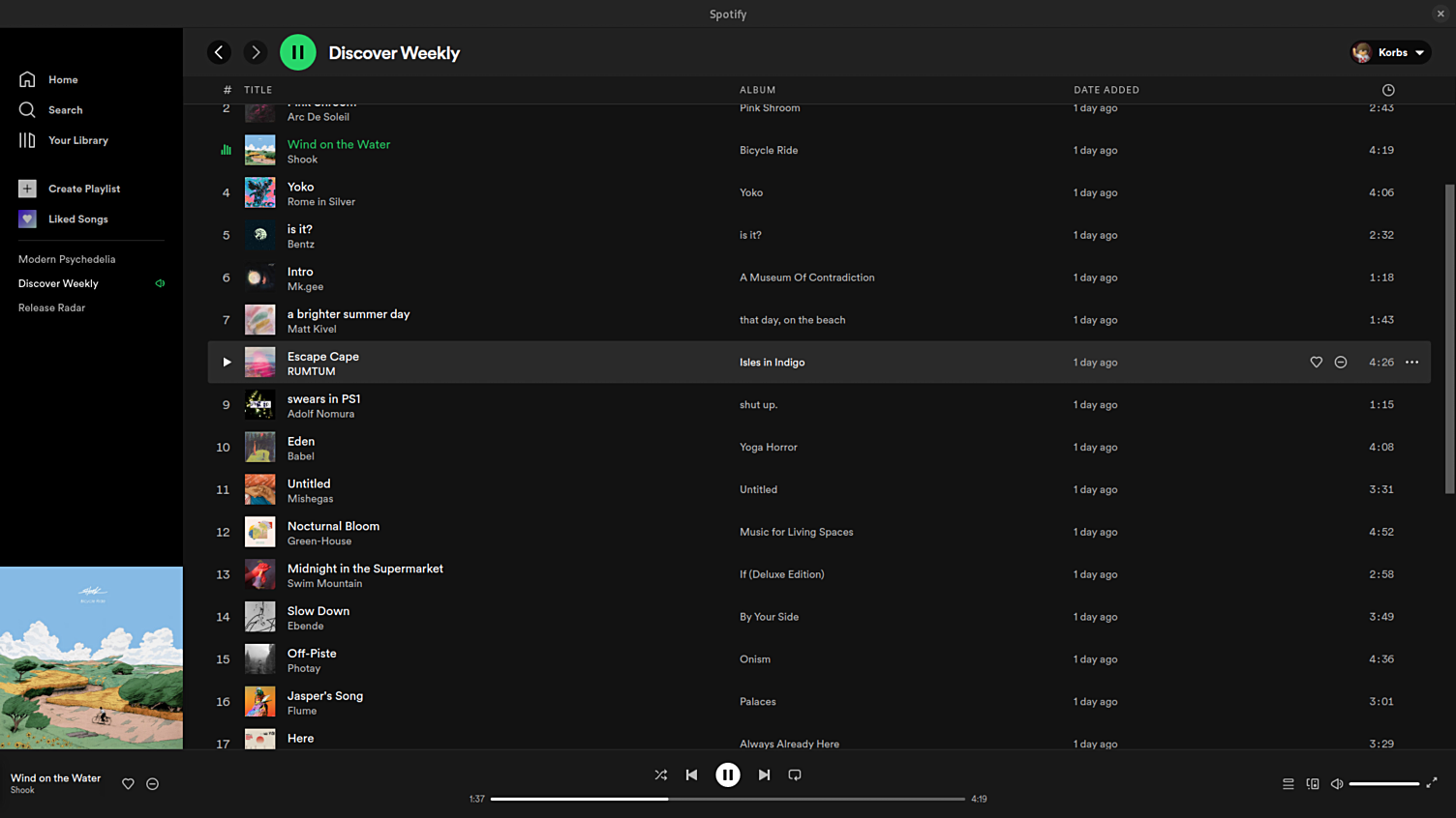 Spotify desktop