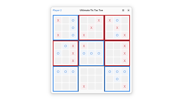 Ultimate Tic Tac Toe, Games