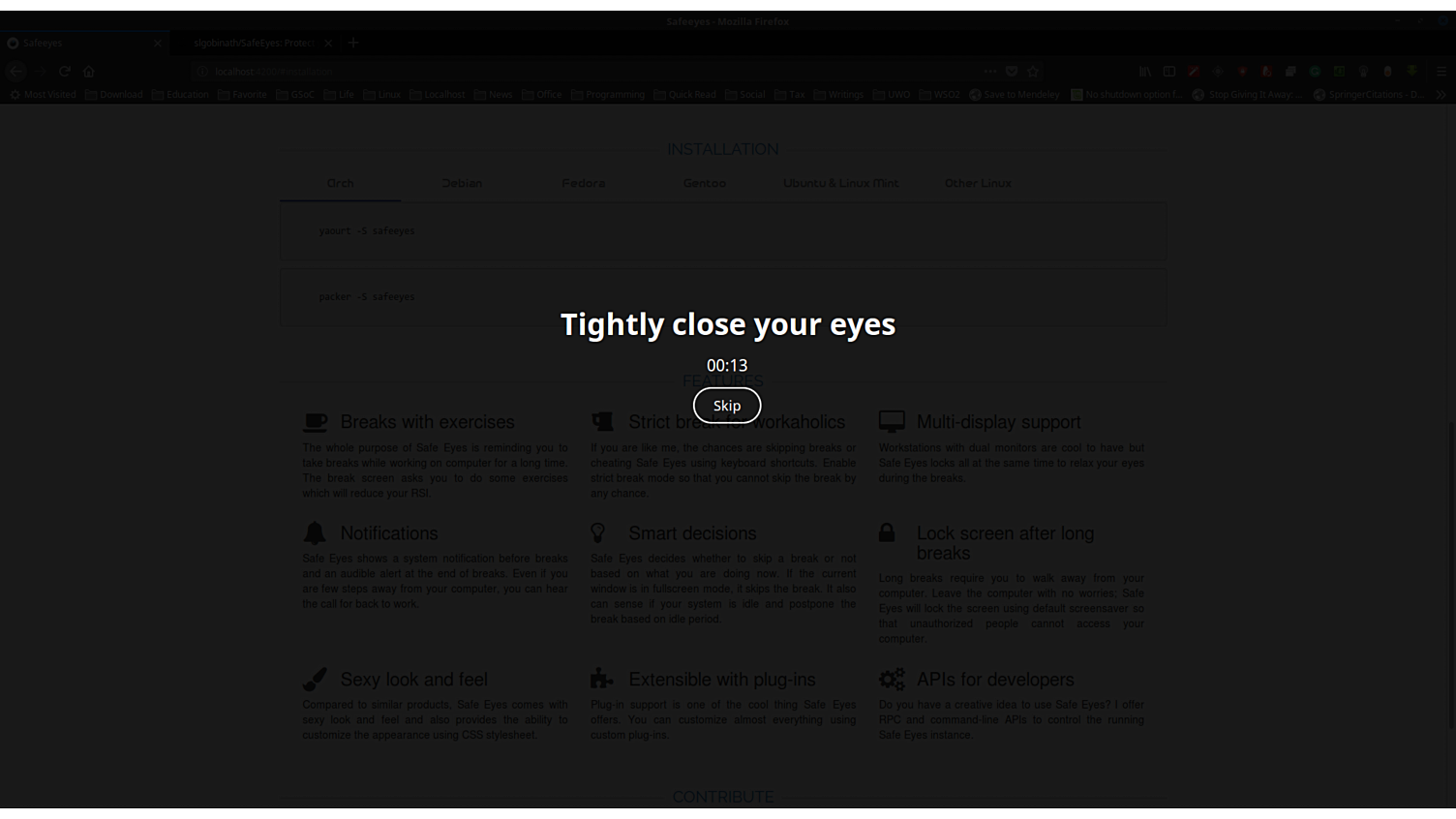 Safe Eyes Flathub