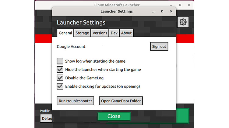 AUR (en) - minecraft-launcher