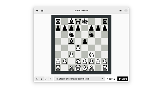 GNOME Schach spielen
